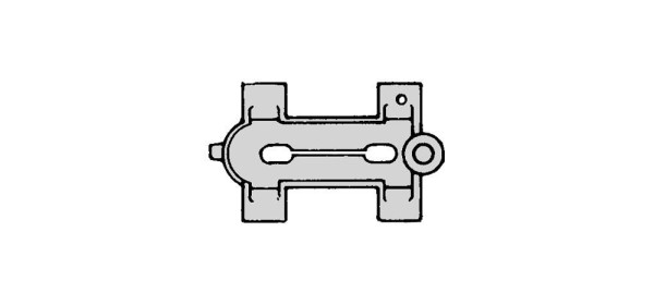 Glissière de guidage Ulmia, en aluminium, pour scie à onglet 354, sans anneau de suspension, 103.105