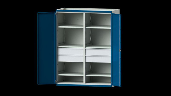 Etablis ANKE, armoire pour charges lourdes, modèle 402, 1485 x 690 x 1950 mm, RAL 7035/5010, 621.092