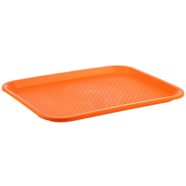 Plateau de restauration rapide APS, 35 x 27 x 2 cm, polypropylène, orange, 00534
