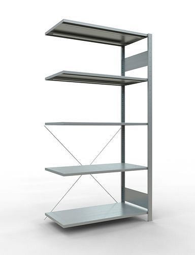 Rayonnage à étagères Schulte, panneau supplémentaire, 5 niveaux de rangement, traverse, charge du compartiment 150 kg, 1006 x 536 x 2000 mm, 278696