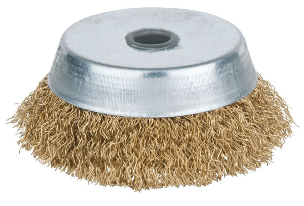 KS Tools Brosse coupe BRONZEplus, fil de bronze étain, ondulé, diamètre 85 mm, 963.9597