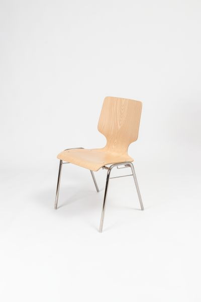 Chaise empilable Kaiser KS23FG-N1, forme : N1, structure : tube rond, avec patins en feutre pour parquet, UE : 6 pièces, KS23FG-N1