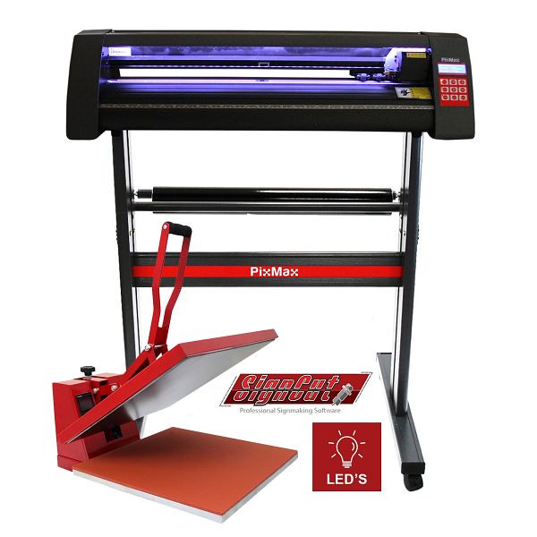 Traceur de découpe LED PixMax 720 mm, presse à chaud 50 cm et logiciel, 27230