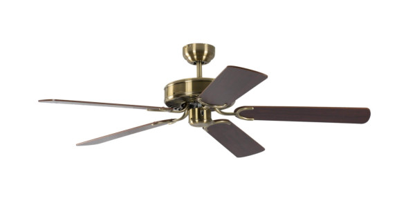 Ventilateur de plafond Pepeo Potkuri laiton antique / acajou 132 cm avec chaînette, 1334201232v4