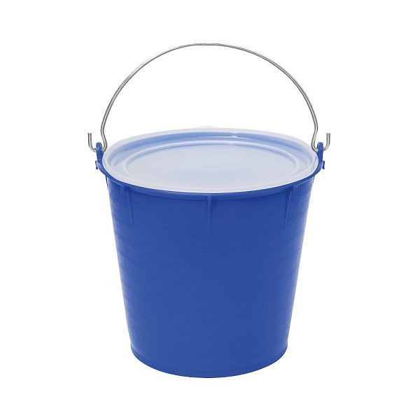 Seau d'alimentation Growi 7 litres, sans couvercle, alimentaire, Ø 320 mm, hauteur 250 mm, couleur : bleu, 10062966