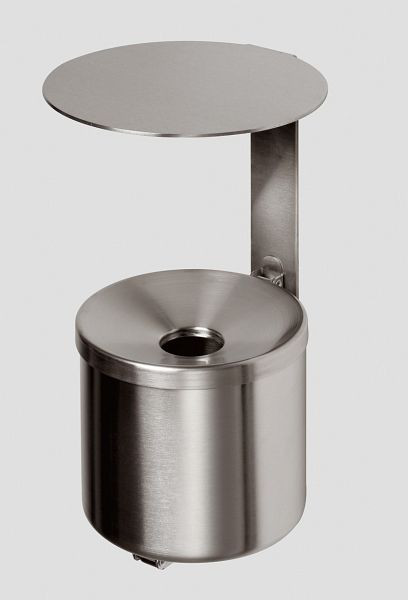 VAR cendrier mural WH 16 acier inoxydable avec toit VA acier, 32231