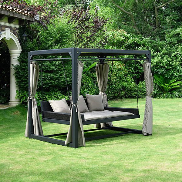 Chaise longue de jardin pavillon HOME DELUXE PROVENCE - avec housse, 49146