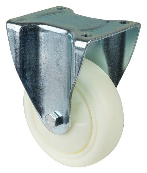 BS Rolls Roulette robuste, roulette fixe, largeur de roue 50 mm, Ø roue 150 mm, capacité de charge 650 kg, plastique, roulements à billes, bulbe, L610.B15.152