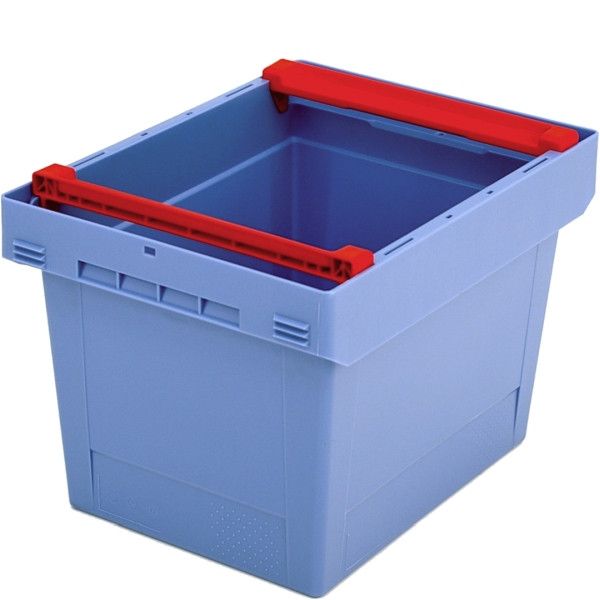 BITO conteneur réutilisable MB couvercle/barre/skid /MBB43271 400x300x273 bleu pigeon, barre, C0402-0030