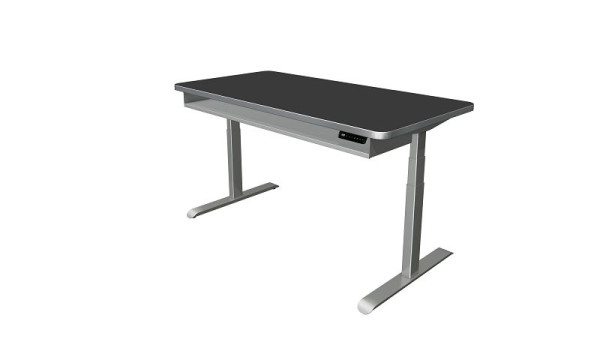 Kerkmann Move 4 Premium table debout/assise, L 1600 x P 800 mm, réglable en hauteur électriquement de 620 à 1270 mm, anthracite, 10320213