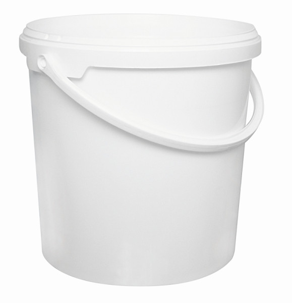 Seau Schneider 10L pour distributeur doseur 152490+495 (sans couvercle), rond, 10 L, blanc avec poignée en plastique, 152491