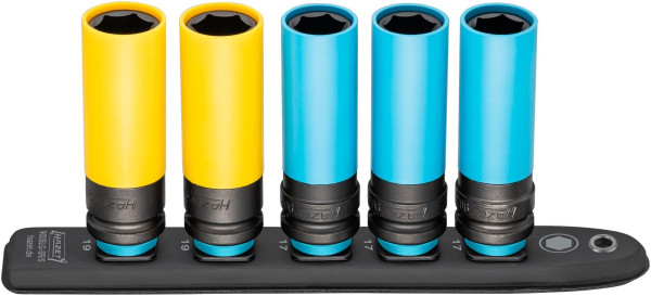 Hazet SmartRail 903SLG-SR/5, carré creux 12,5 mm (1/2 pouce), profil de traction hexagonal externe, nombre d'outils : 5, 903Slg-SR/5