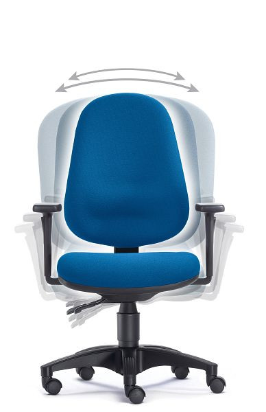 SITWELL LADY SWING, bleu, chaise de bureau sans accoudoirs, FM-69.100-M-80-106-00-44-10
