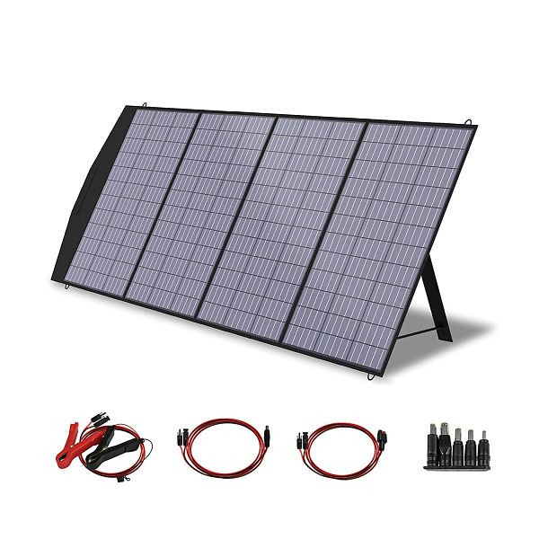 ALLPOWERS Panneau solaire pliable 200W avec sortie MC-4 pour centrale électrique portable, SP033
