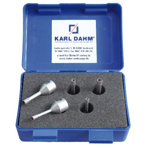 Jeu de couronnes diamantées à sec Karl Dahm avec refroidissement paraffine, 50330