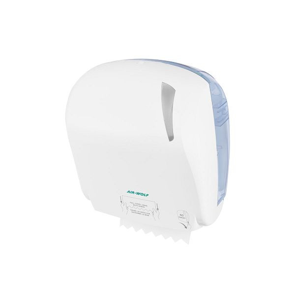Distributeur d'essuie-tout Air Wolf, mural, blanc, plastique ABS, 1 rouleau d'essuie-tout, série Beta, autotaraudeur, 30-104