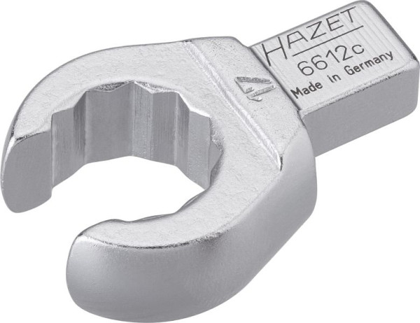 Clé polygonale à insert Hazet, ouverte, carré d'insertion 9 x 12 mm, profil extérieur à double hexagone, 17 mm, 6612C-17