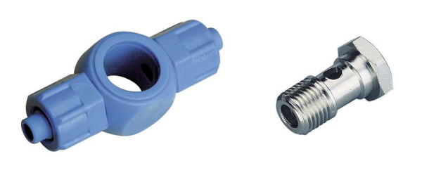 temporisateur A-TSH-8/6-1/8-POM-MSv, raccord banjo en T - cylindrique, 1 voie avec vis creuse, UE : 10 pièces, 01670514