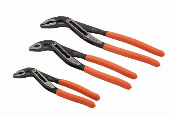 Bahco jeu de pinces multiprises, 3 pièces, tailles 200, 250, 300 mm, 622-3P