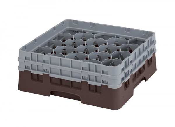Panier de lavage Cambro 20 compartiments Camrack® 13,3 cm Marron, lot de 4, 20S434167