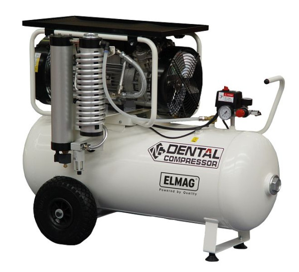 Compresseur dentaire ELMAG 480/8/90W - mobile, EXTREME 4V 90L 2, 50CV, sans sécheur, 21116