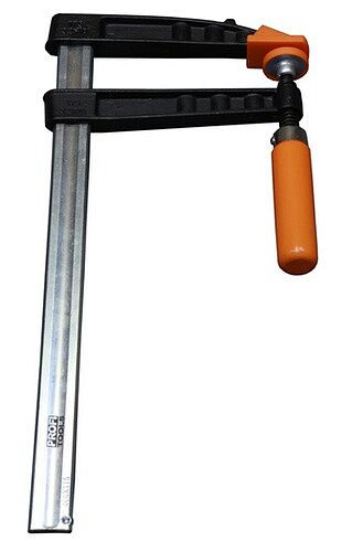Serre-joint MMXX 500/175 mm, rail en acier profilé 32x10 mm, 75593