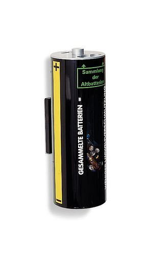 Récipient collecteur de piles DENIOS en plastique résistant aux acides, pour montage mural, 6 l, 129-600