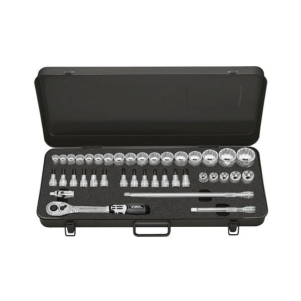 Jeu de douilles MATADOR, 12 pans, 10 (3/8) mm, longueur : 452 mm, 3125 9391