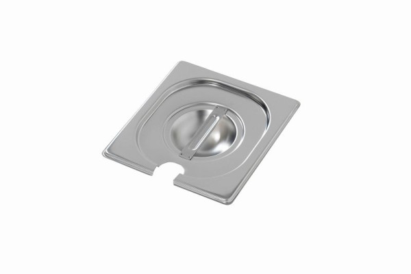 Couvercle Bartscher 1/6GN, avec évidement pour cuillère, A120656