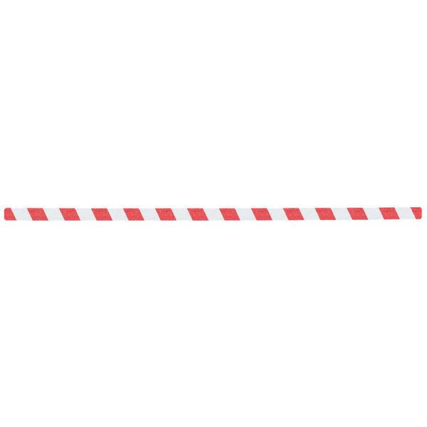 m2 revêtement antidérapant marquage d'avertissement rouge/blanc bandes individuelles 25x800mm, UE : 10 pièces, M1YV100251