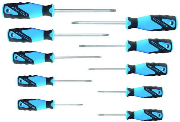 Jeu de tournevis GEDORE 3K 10 pièces TORX, 1482335