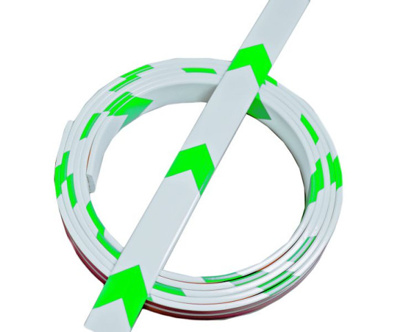 Knuffi Oneway grot/weiß, système d'orientation, vert/blanc, 5 mètres, OW-203