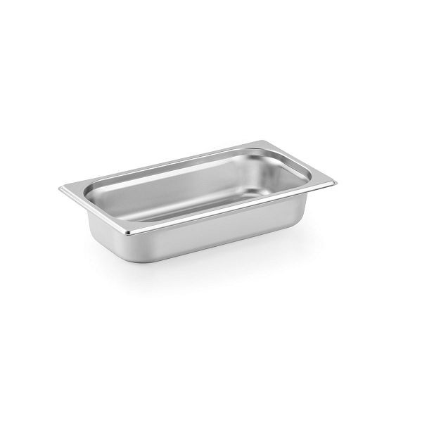 Vaiotec TOPLINE Récipient gastronorme GN 1/3 - 65 mm, acier inoxydable AISI 304, 32,5x17,6x6,5 cm, 10626