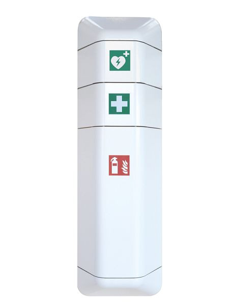 Fixation Eichner pour armoires design de secours, taille : 200 x 433 x 225 mm, blanc, 9127-01109