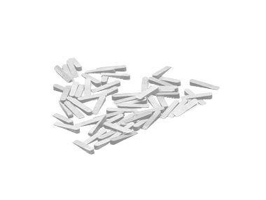 Compensateurs TECTOOL, plastique, 230x7x0,5mm, UE: 250 pièces, 18045