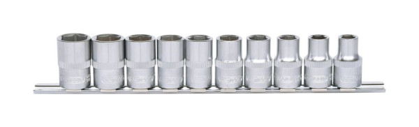 KS Tools Jeu de douilles hexagonales 1/2", 10 pièces 10-19 mm, 917.0635