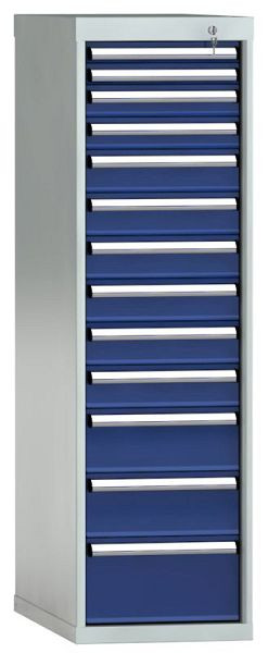 Armoire à tiroirs KLW 1450 x 419 x 750 mm H x L x P, dimensions d'installation : 1350 mm, division : 18x36 unités, SDB1450-13EP-001