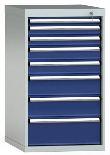 Armoire à tiroirs KLW 1000 x 572 x 750 mm H x L x P, dimensions d'installation : 900 mm, division : 27x36 unités, SEB1000-08EP-001