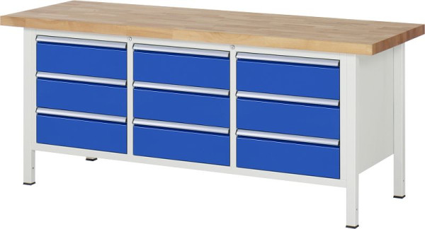Etabli RAU série 8000 - modèle 8574, L2000 x P700 x H840-1040 mm, 13-8574A2-207B4H.11