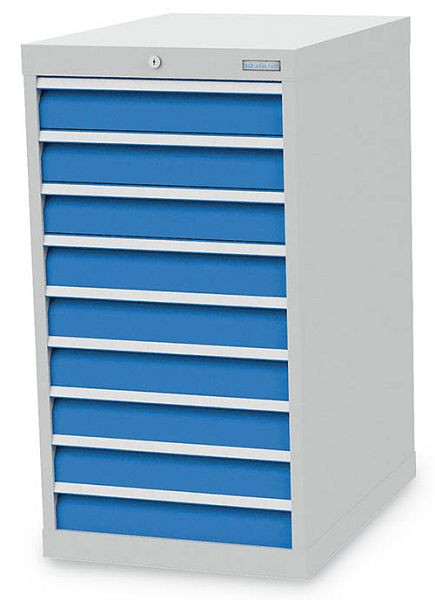 Armoire à tiroirs Bedrunka+Hirth, R 18-24, nombre de tiroirs : 9, dimensions en mm (LxPxH) : 555 x 736 x 1019, 500/0900V10