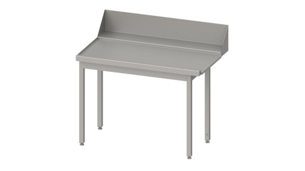 Table de vidange Stalgast "Pro", guide panier avec pente, 1500x750x880mm, côté gauche, dosseret : 200mm, couverture de piscine, soudée, VAL15713LA