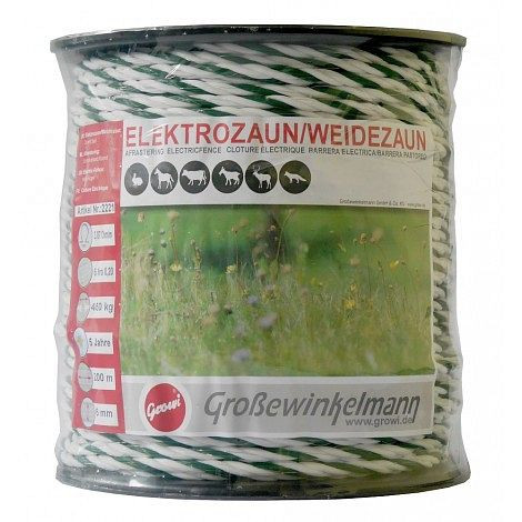 Corde Growi CraftLine rouleau de 200 m, 6 mm, 6 conducteurs en acier inoxydable, 10022210
