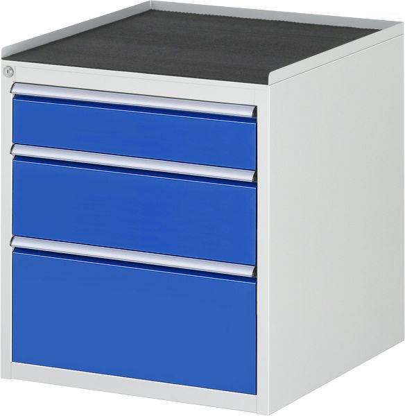 Armoire à tiroirs RAU série 7000, L580xP650xH645mm, tiroirs : 1xH120, 1xH180, 1xH240mm, support métallique, 03-L3.16A-MT.11