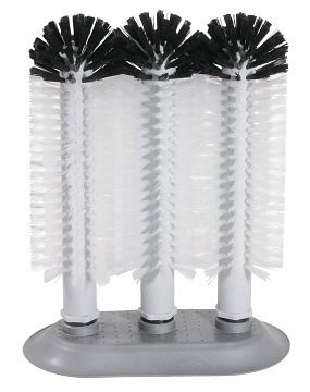 Brosse à verre Contacto 3x24 cm avec grande base d'aspiration, 5891/324