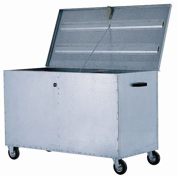 Chariot d'alimentation Peetz sur 4 rouleaux en plastique, 2 poignées en plastique sur le côté, 3 compartiments, 80 (90) x 120 x 60 cm, 285