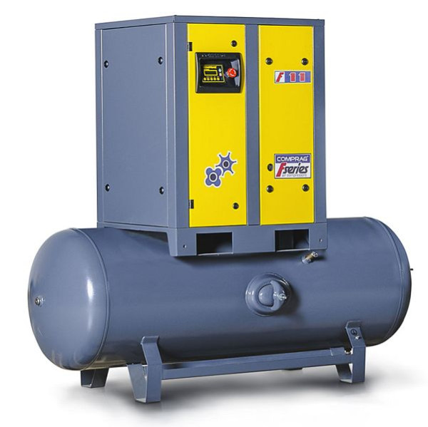 Compresseur à vis Comprag FR1110-270, monté sur conteneur horizontal 270 l, jusqu'à 10 bar, 11410305