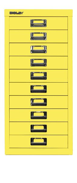 Bisley MultiDrawer™, série 29, DIN A4, 10 tiroirs, jaune zinc, L2910641