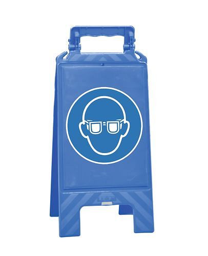 Écran d'avertissement Moravia, bleu, plastique, pour marquage des zones obligatoires, protection des yeux, 252153