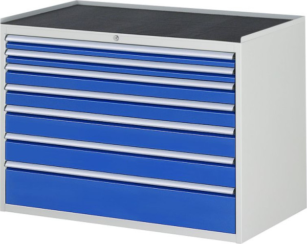 Armoire à tiroirs RAU série 7000, L1145 x P650 x H825mm, support métallique, hauteur 25 mm, tiroirs : 2xH60, 2xH90, 2xH120, 1xH180 mm, 13-XXL5.0A-MT.11