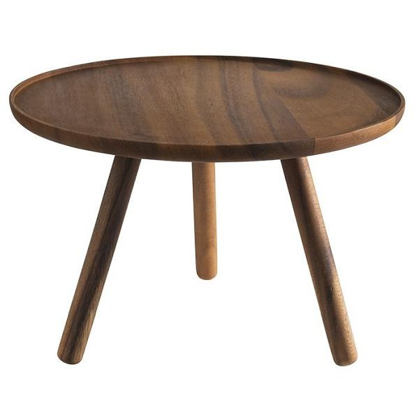 Buffet APS -ACACIA-, Ø 30,5 cm, hauteur : 20 cm, bois d'acacia, 15622